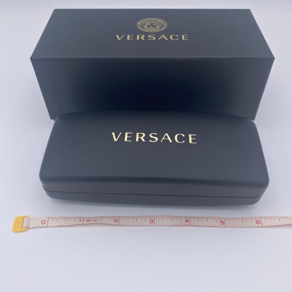 Versace Sunglasses Case Set,Black Hard Clamshell,Boxed,Drawstring Bag, Auth Card - Picture 5 of 10